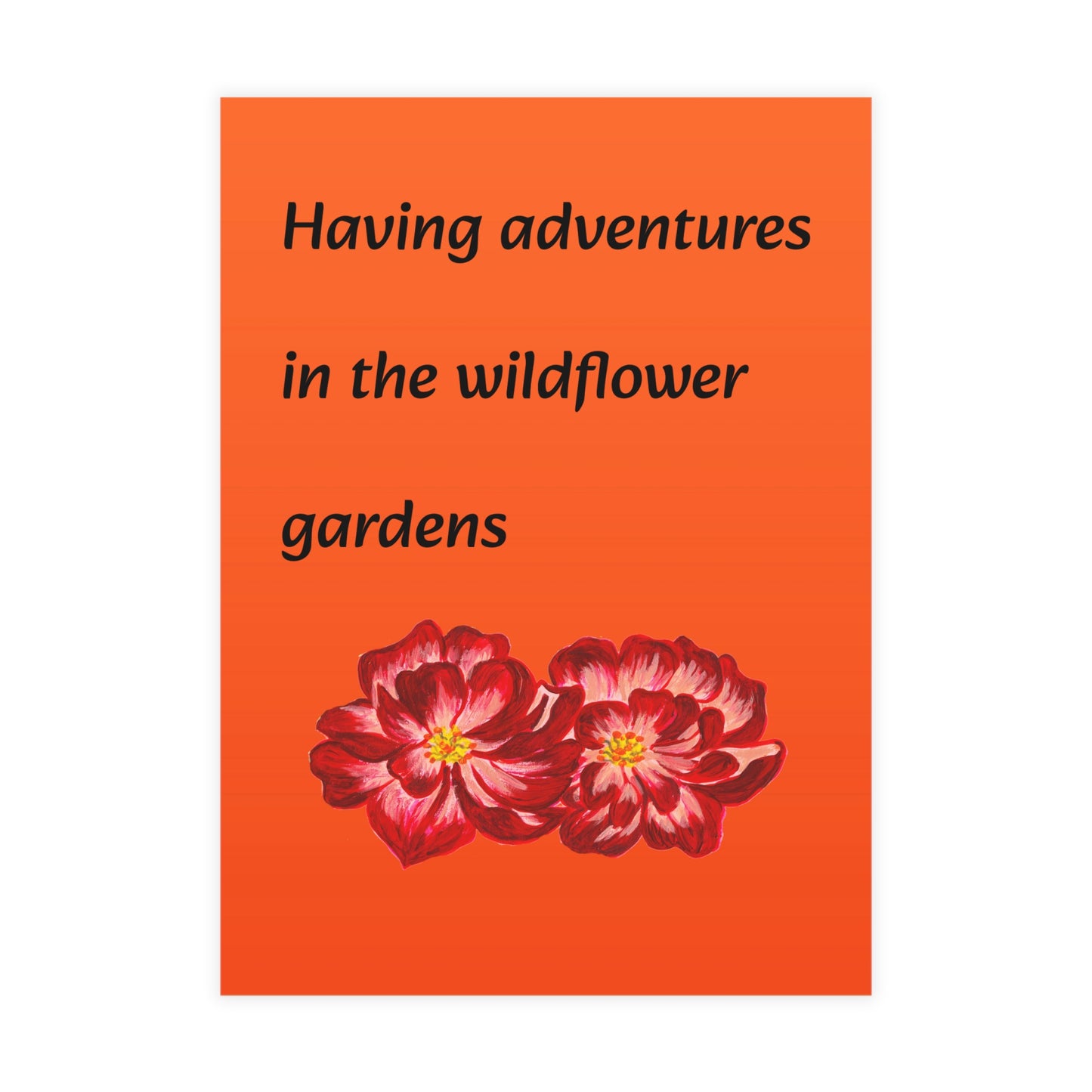 Vibrant Postcard Bundle - Cat & Wildflowers Designs with Envelopes