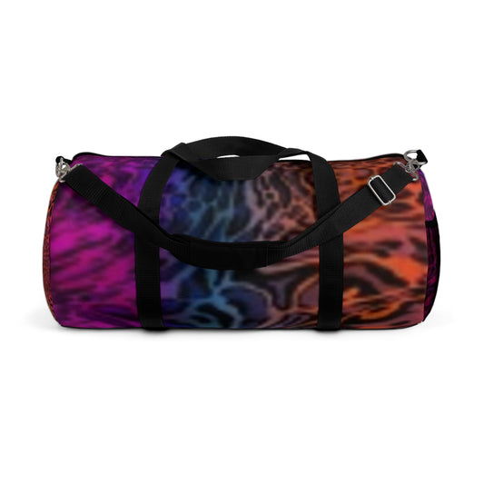 Vibrant Animal Print Duffel Bag for Travel, Gym, Weekend Getaways, Colorful Sports Bag, Stylish Workout Carryall, Trendy Luggage