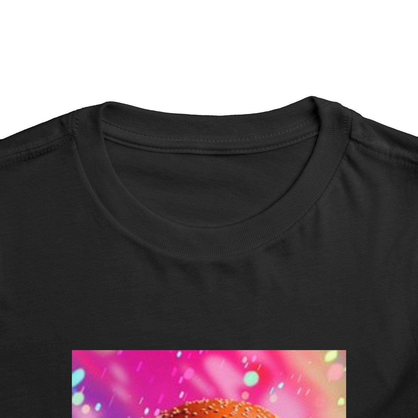 Colorful Burger Toddler Tee - Fun & Playful Kids' Short Sleeve Shirt