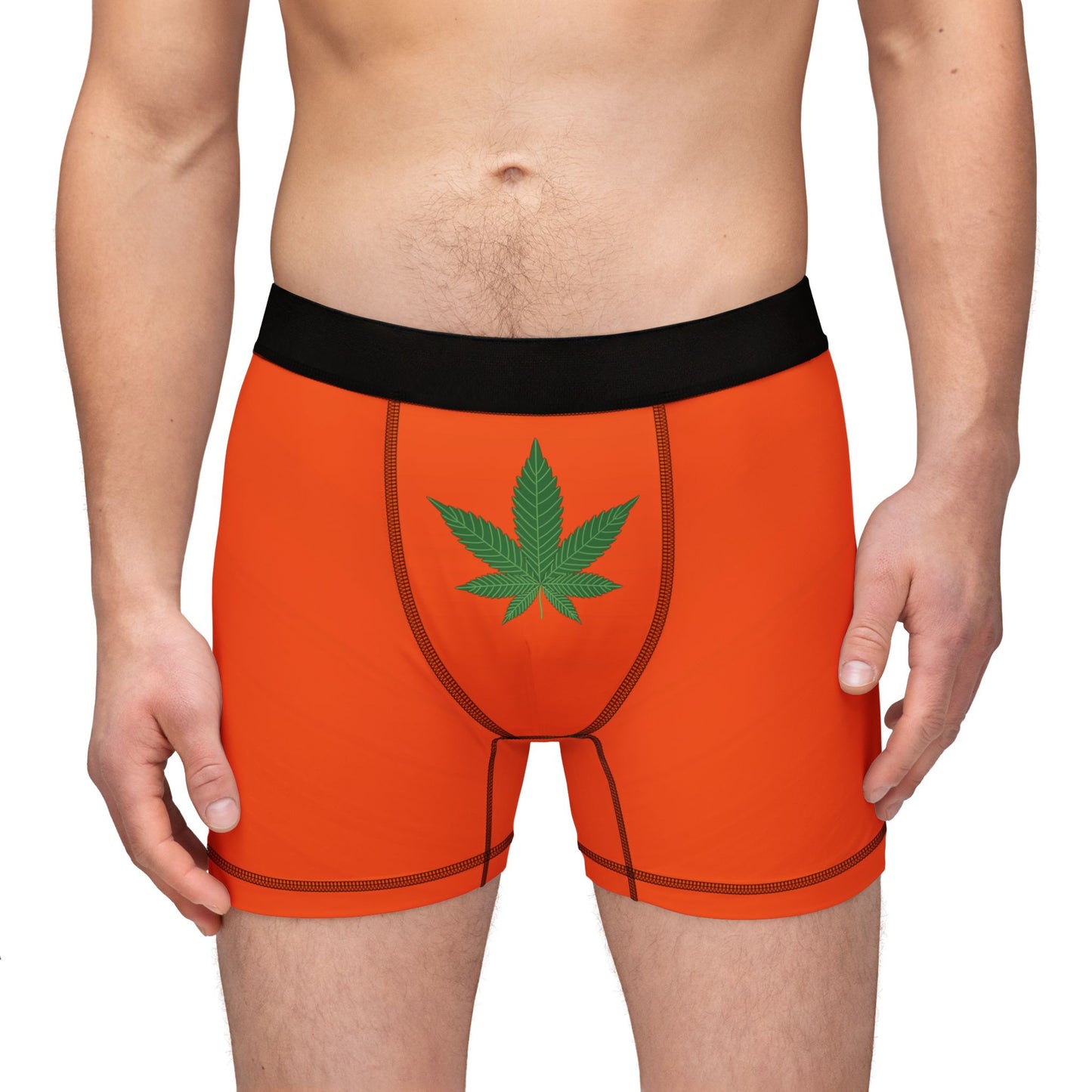 Boxer homme avec feuille de cannabis - Sous-vêtements confortables et élégants 