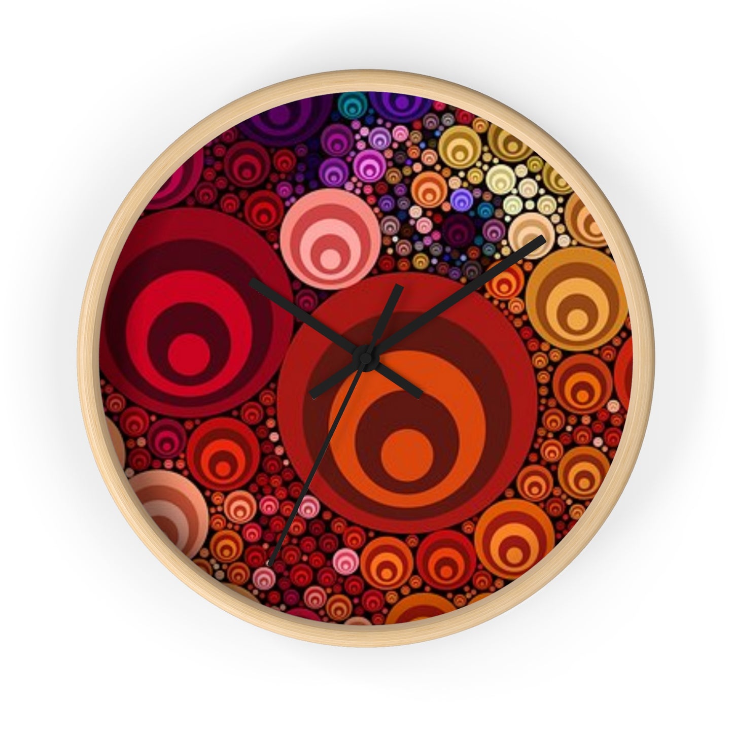Wall clock Colorful Circles
