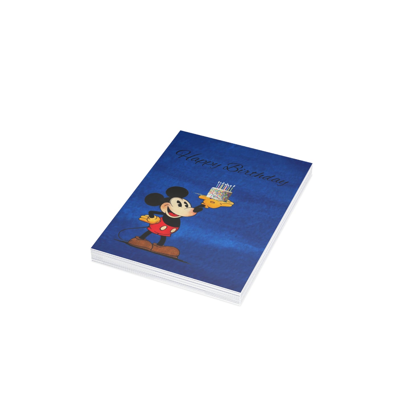 Mickey Mouse Birthday Postcard Bundles, Cute Greeting Cards Set, Envelopes Included, Celebrate Special Occasions, Kids Birthday Invitations
