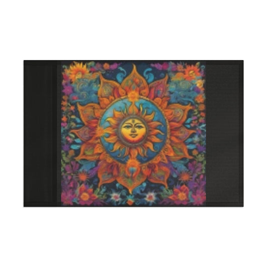 Flag Sun 18"x12" Front & Backyard & Flower Garden
