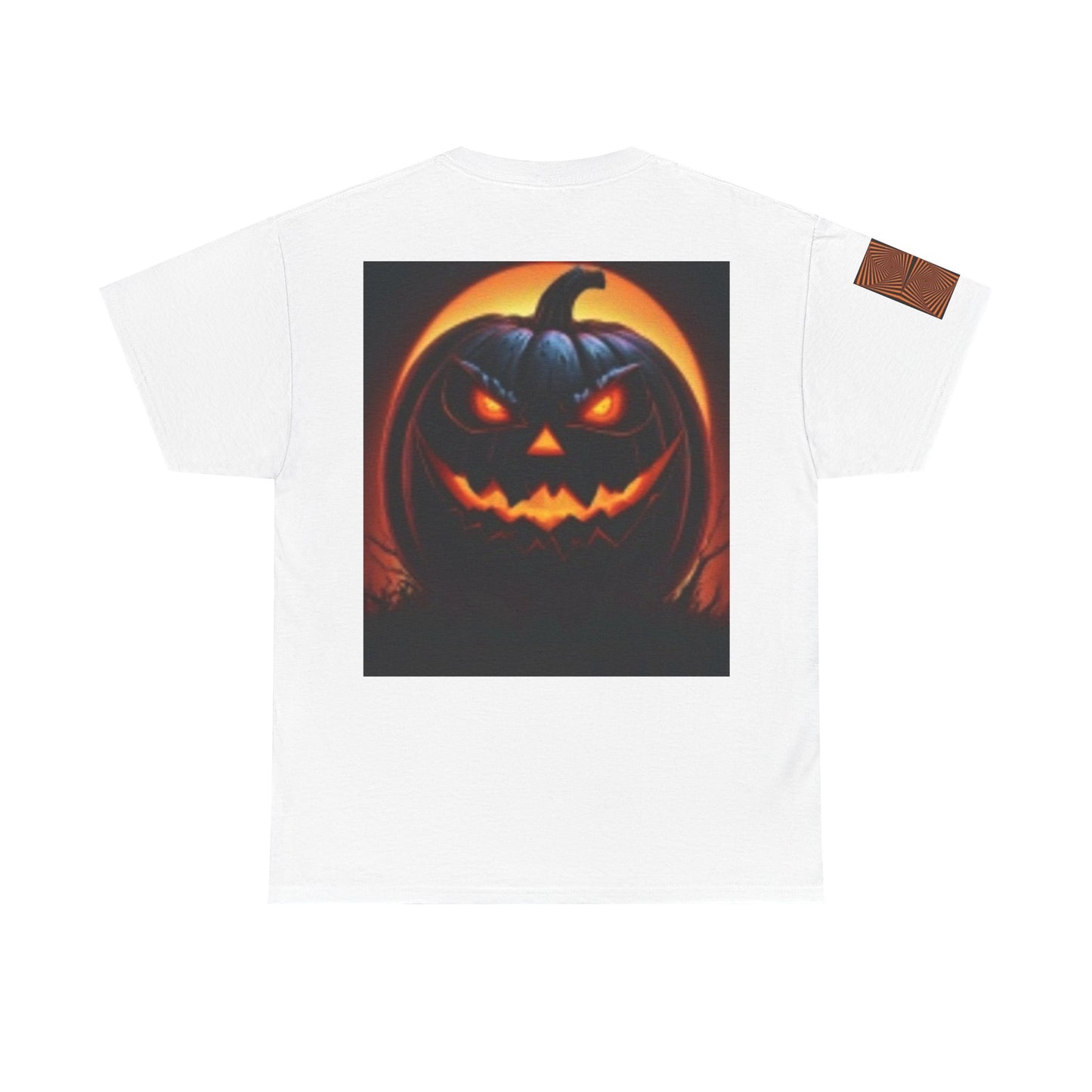 Orange Pumpkin Legs coming out Unisex Heavy Cotton T-shirt