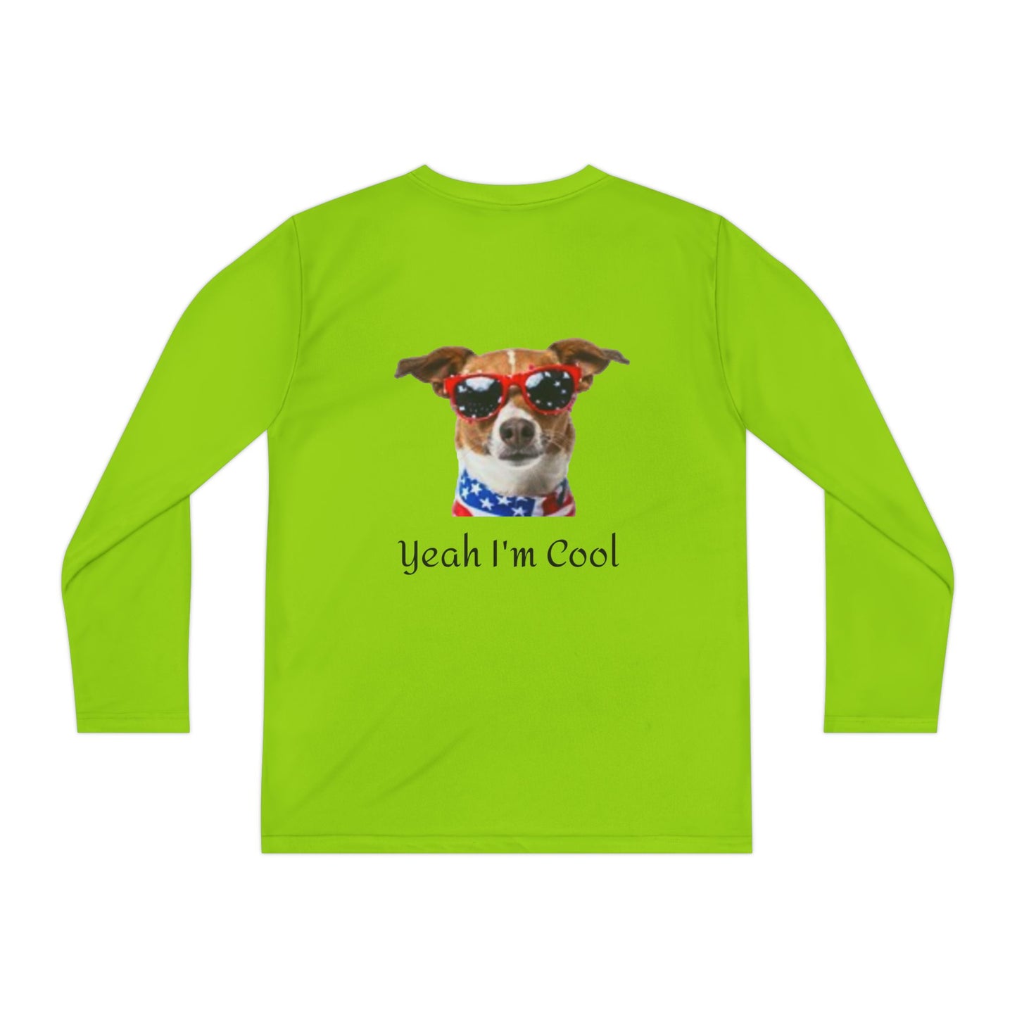 Youth Long Sleeve Tee - Patriotic Eagle & Fun Dog Design, USA Flag Apparel for Independence Day, Gifts for Kids, Casual Wear, Cool Tee