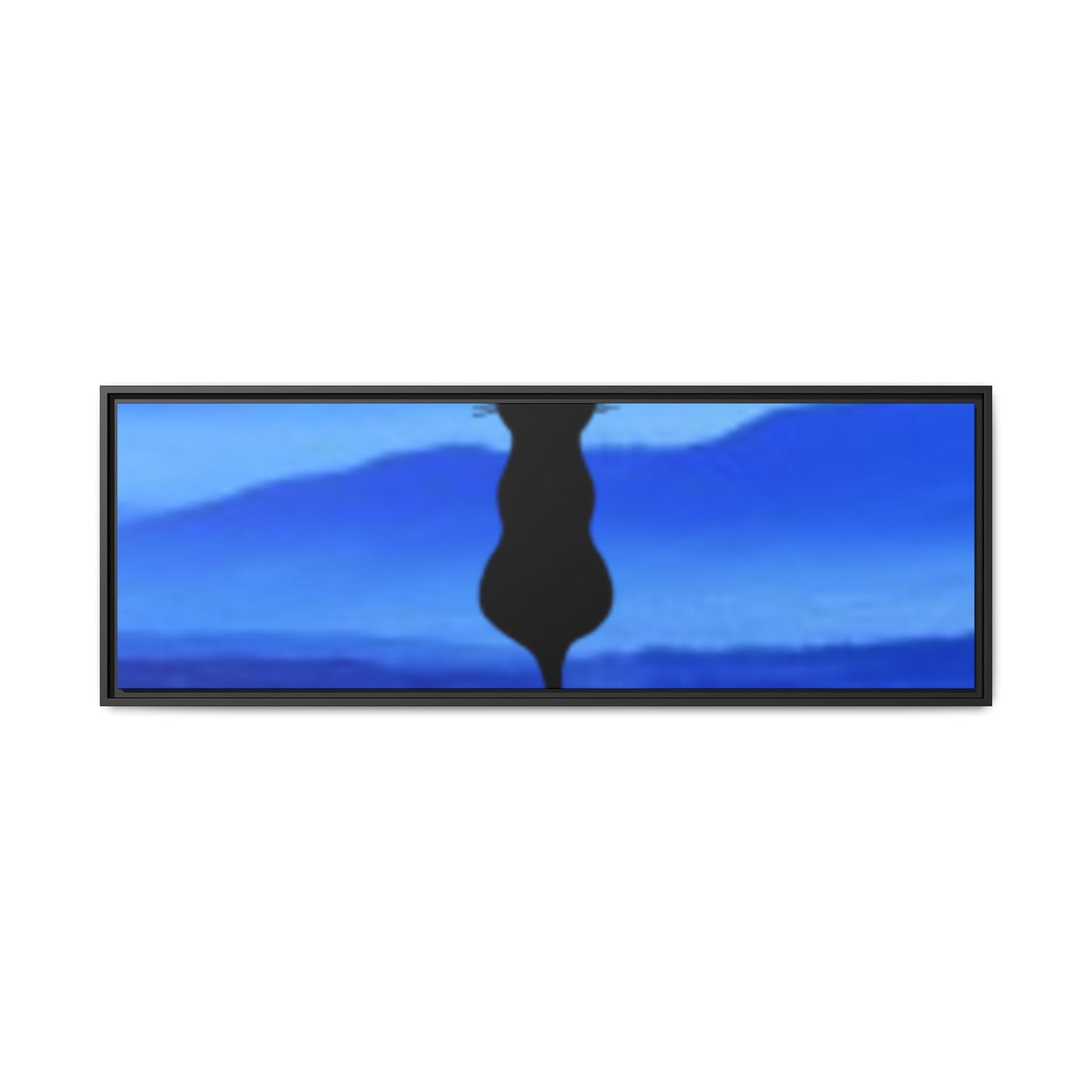 Framed Cat Silhouette Art Print, Wall Decor, Cat Lover Gift, Home Office Art, Pet Memorial