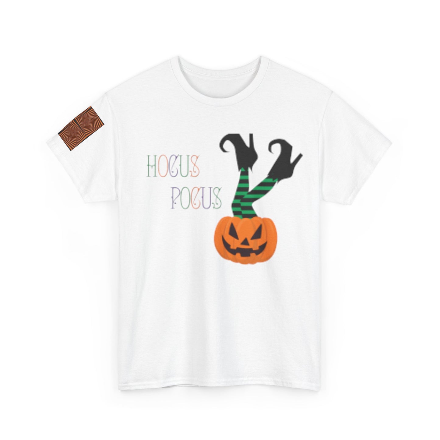 Orange Pumpkin Legs coming out Unisex Heavy Cotton T-shirt