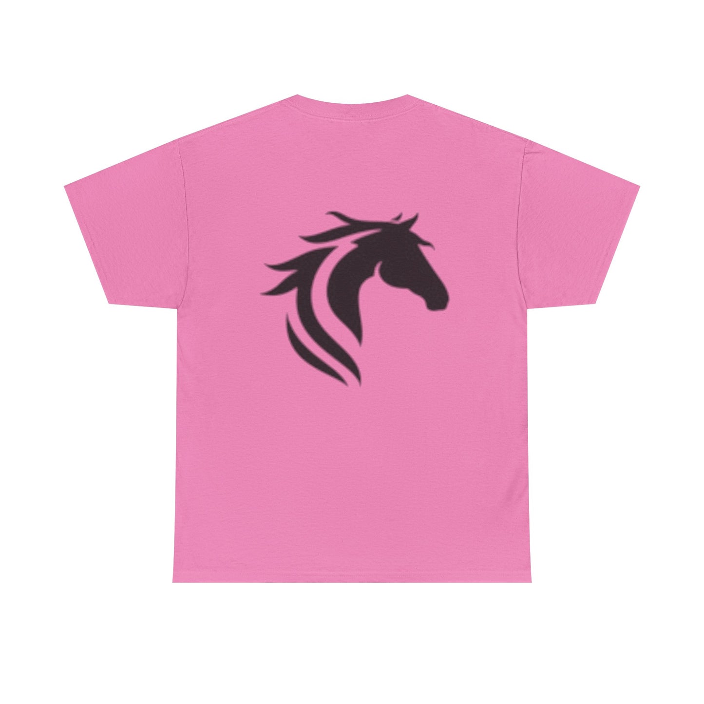 T-shirt unisexe en coton épais avec chevaux majestueux au galop – Parfait pour les amateurs d'équitation 