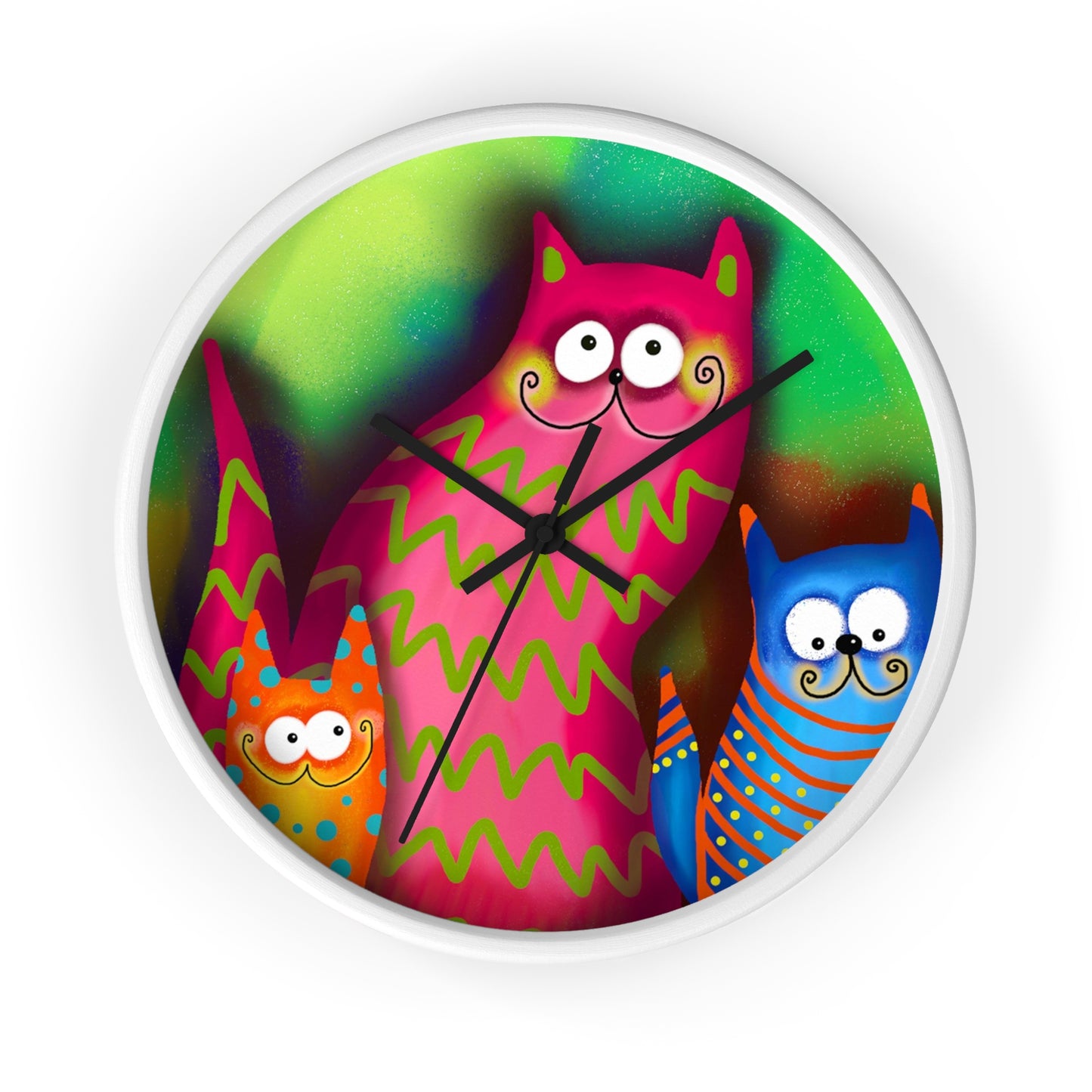 Wall clock Cat Lovers