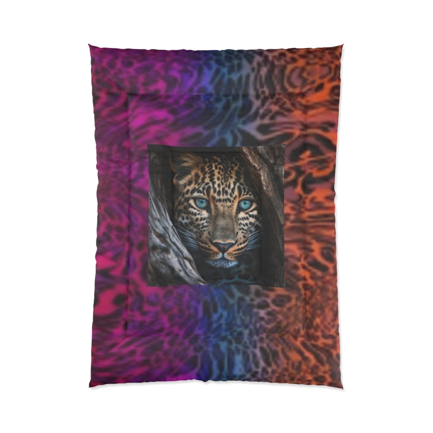 Vibrant Leopard & Animal Print Comforter - Wild Cat Bedding, Animal Print Throw, Bohemian Bedroom Decor, Unique Gift for Animal Lovers