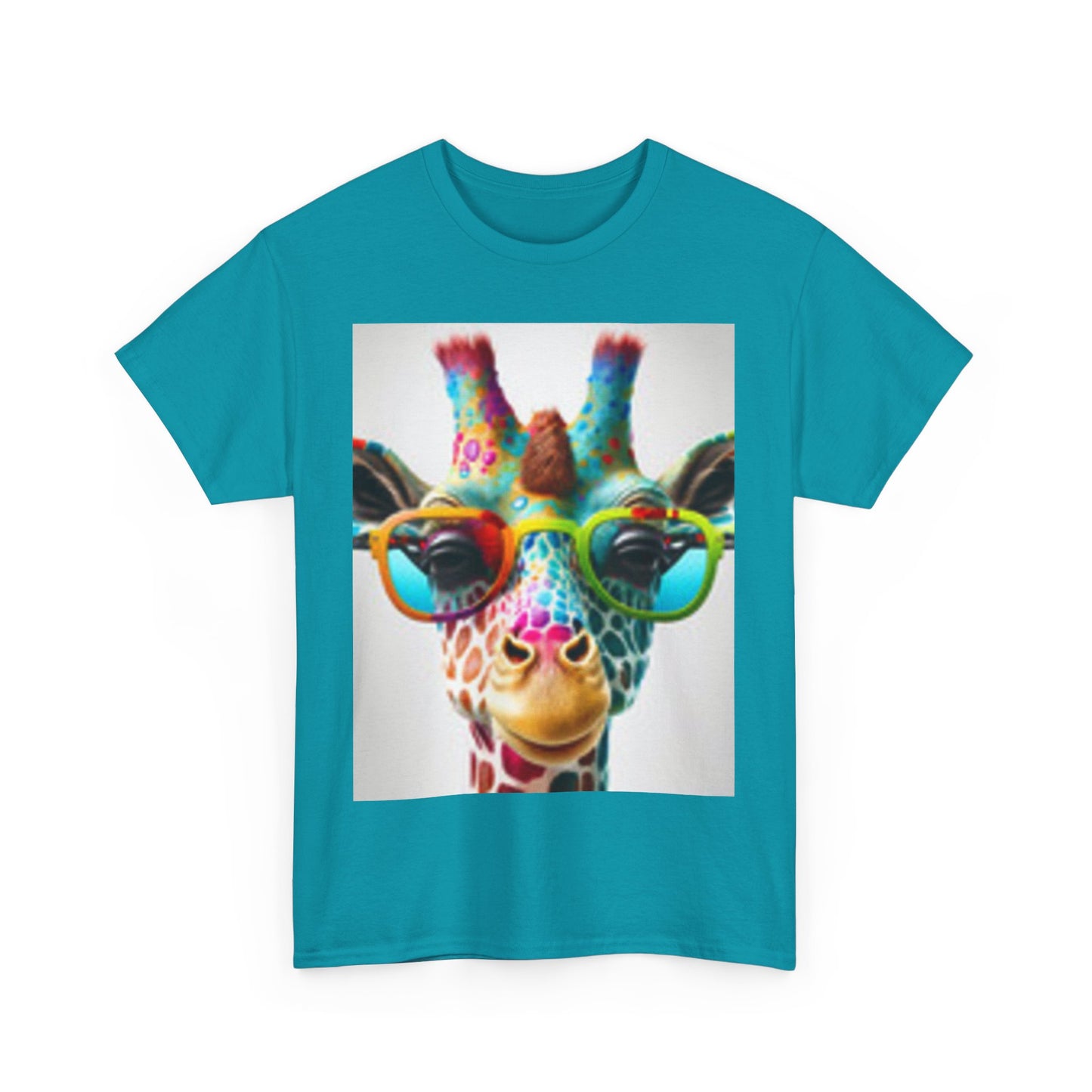 T-shirt Girafe portant des lunettes