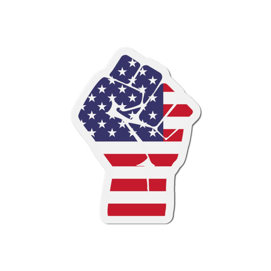 Patriotic Fist Die-Cut Magnets - Bold American Pride Decoration