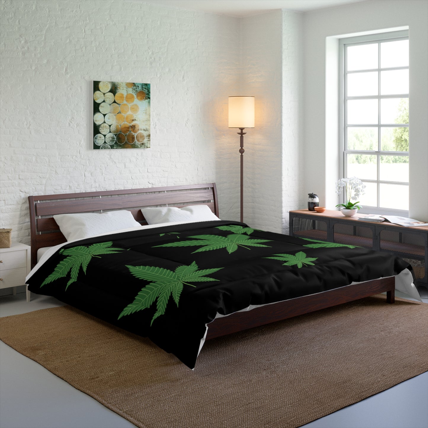 Comforter Seven Marijuana Leaves