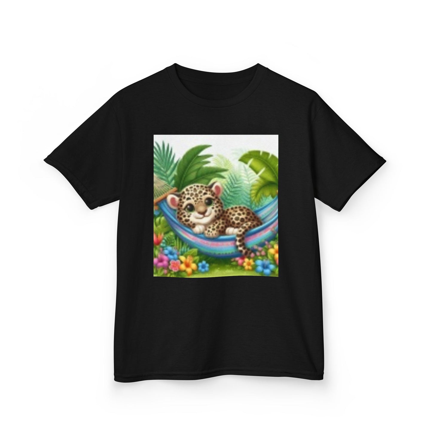 T-shirt enfant motif léopard de la jungle – Un art animalier adorable pour chaque jeune explorateur