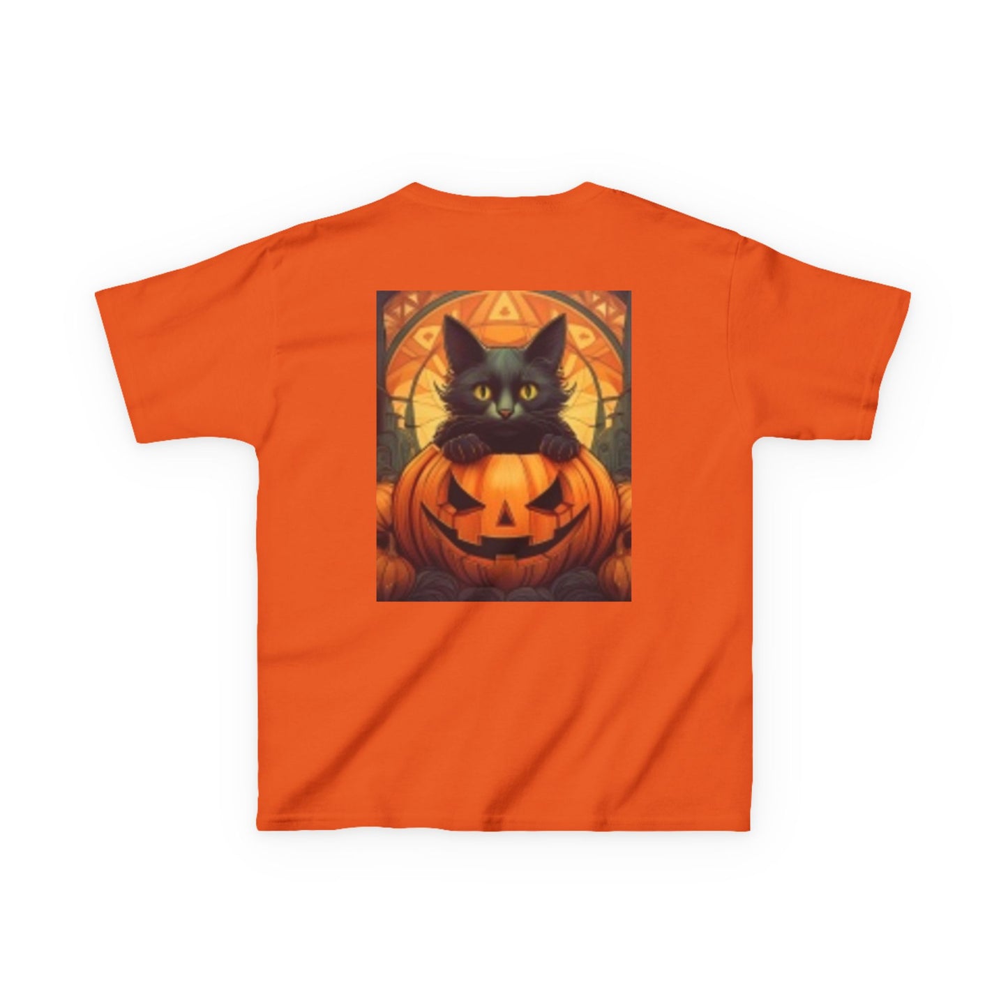 Happy Halloween Black Cat Pumpkin Youth Heavy Cotton T-shirt I love this T-shirt!