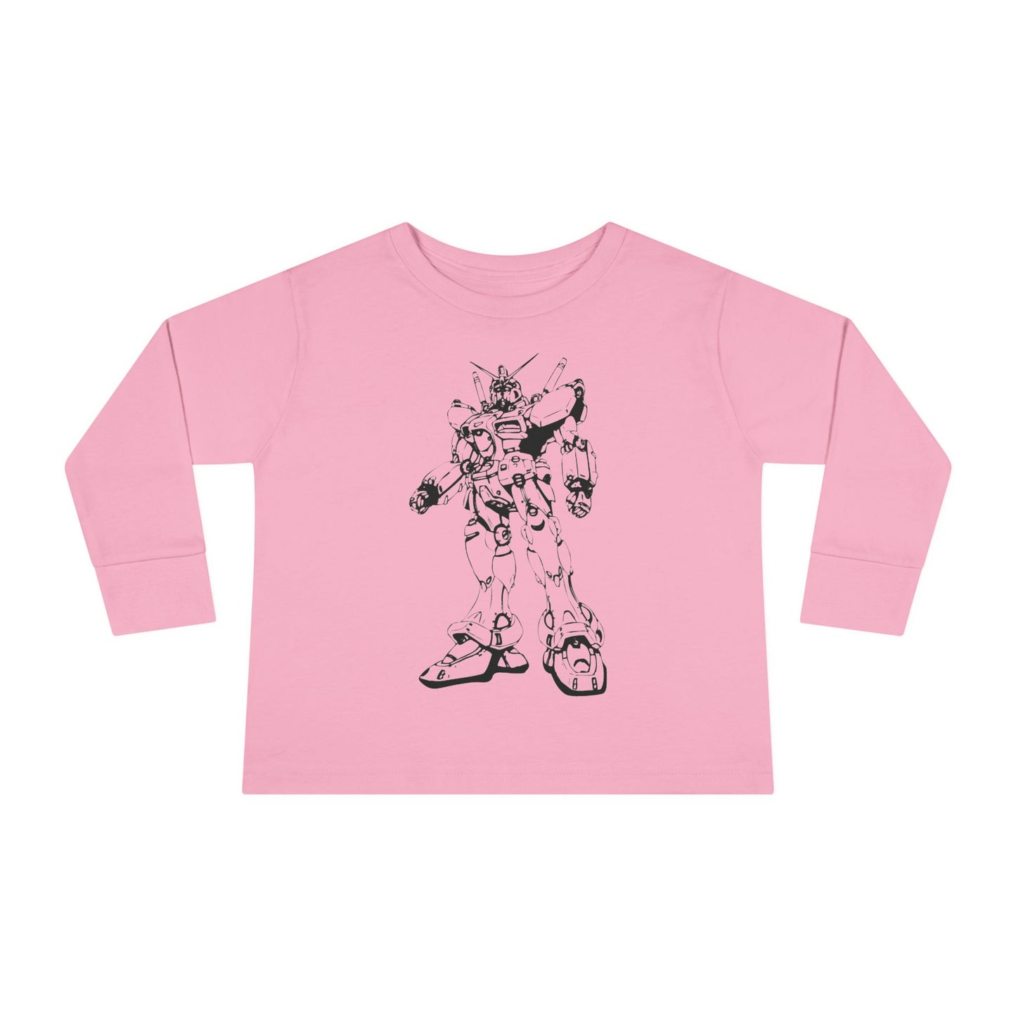 Camiseta de manga larga para niños pequeños: camiseta con gráfico de robot, perfecta para cumpleaños y juegos.