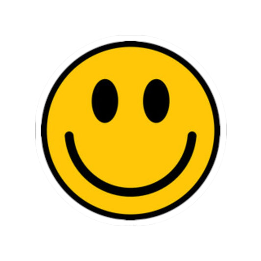 Happy Face Kiss-Cut Stickers | Cheerful Decor, Laptop Stickers, Gift for Friends, Party Favors, Positive Vibes