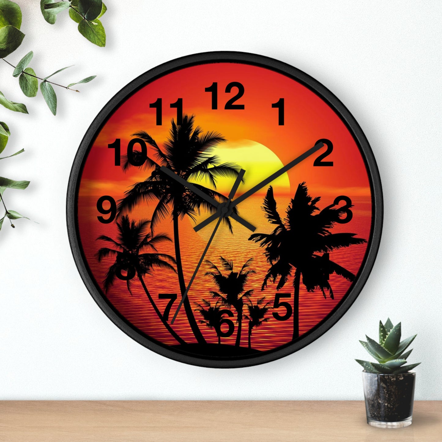 Wall Clock Beautiful Sunset