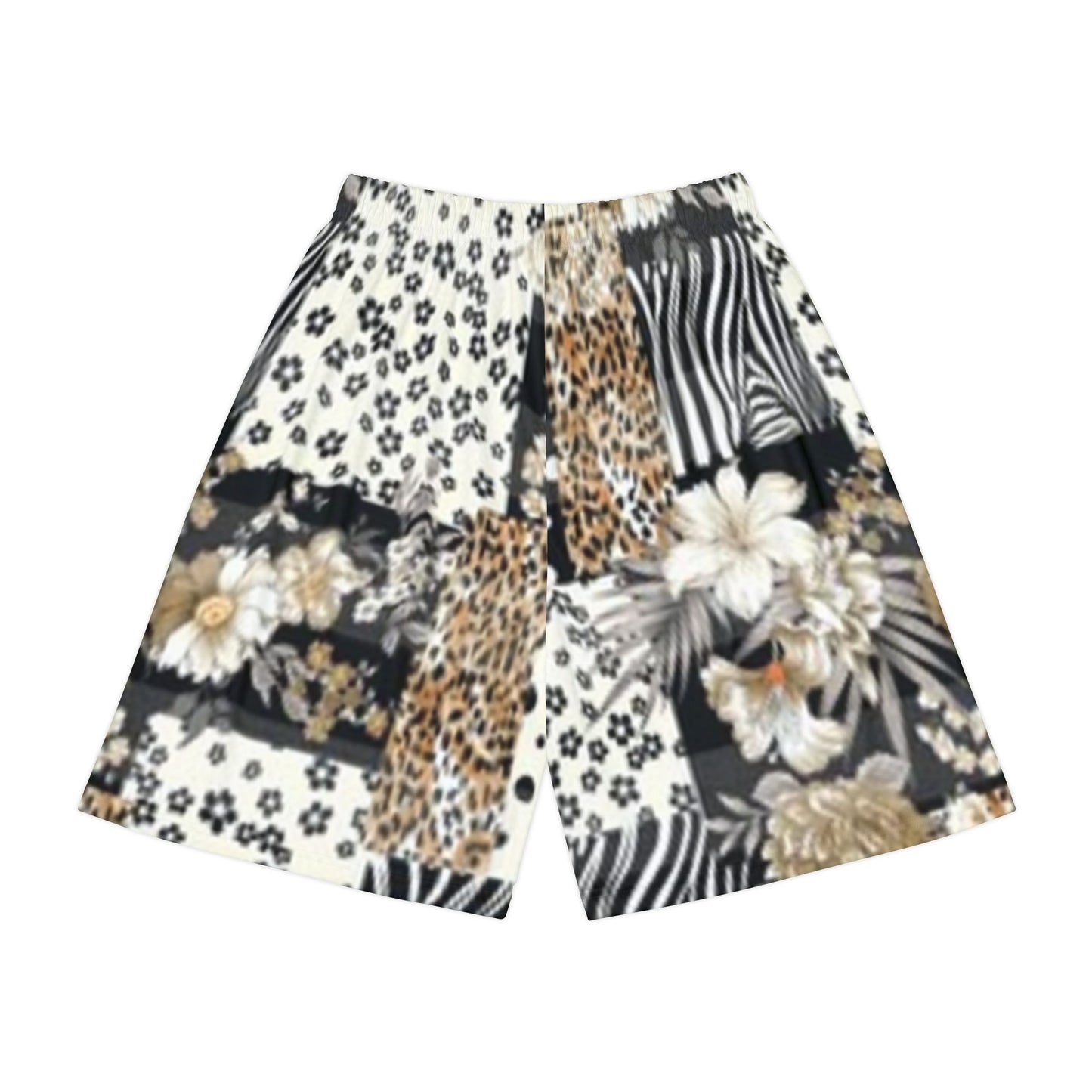 Trendy Men’s Floral Patchwork Pajama Shorts - Perfect for Summer Adventures