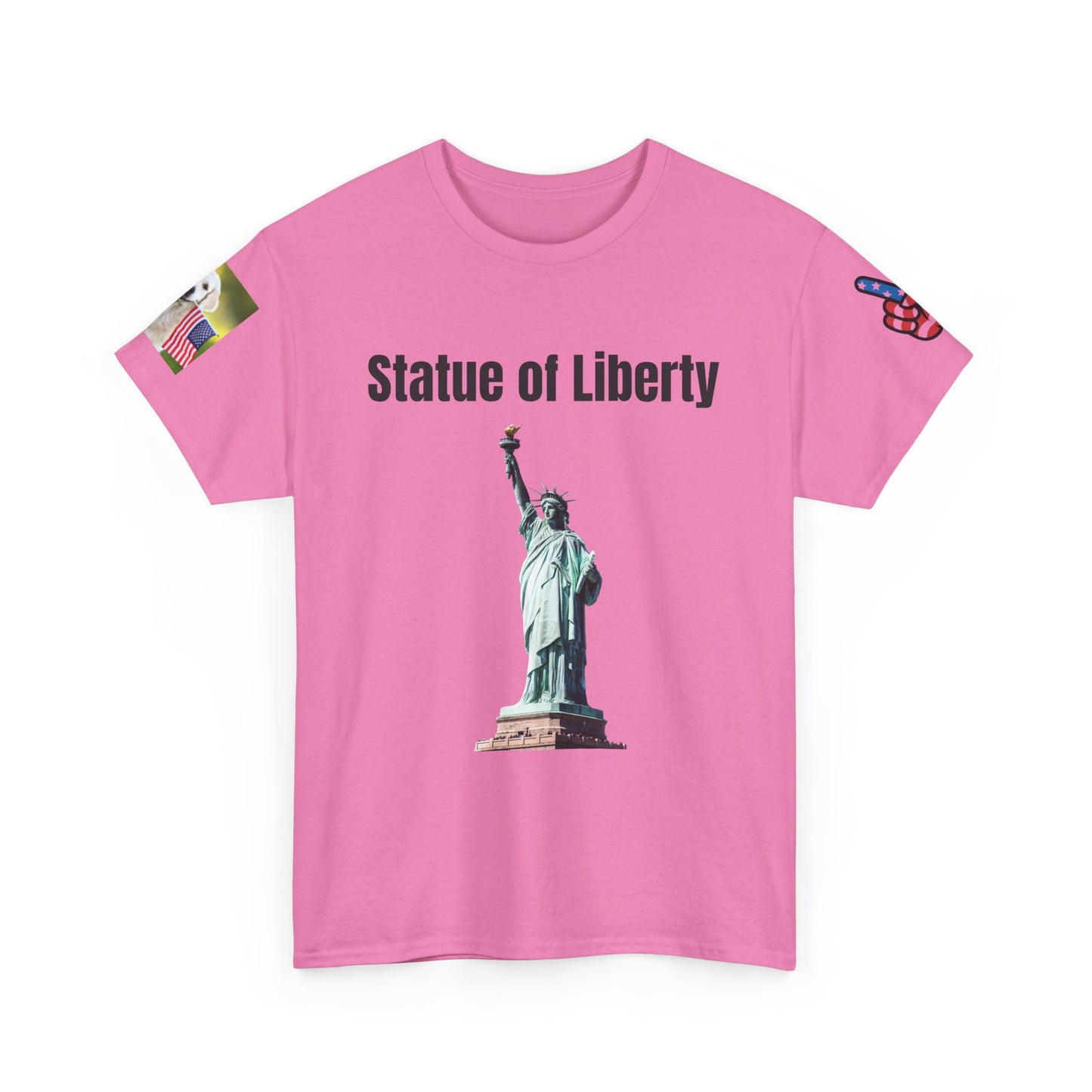 Statue of Liberty Cotton T-shirt | Unisex Independence Day Shirt, Patriotic Apparel, USA Graphic Tee, 4th of July T-Shirt, American Pride Top