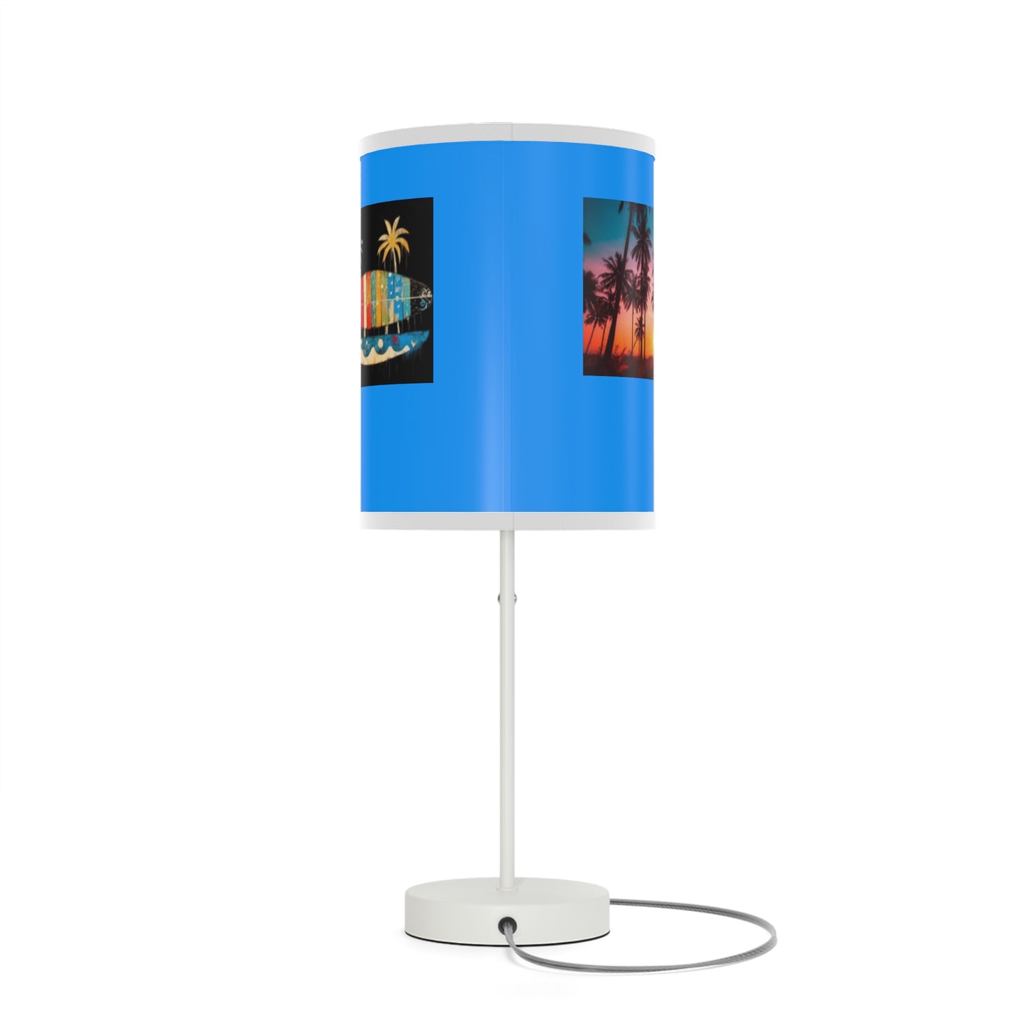 Vibrant Table Lamp, Beach Decor, Coastal Vibes, Living Room Lighting, Gift for Beach Lovers, Relaxing Home Accent