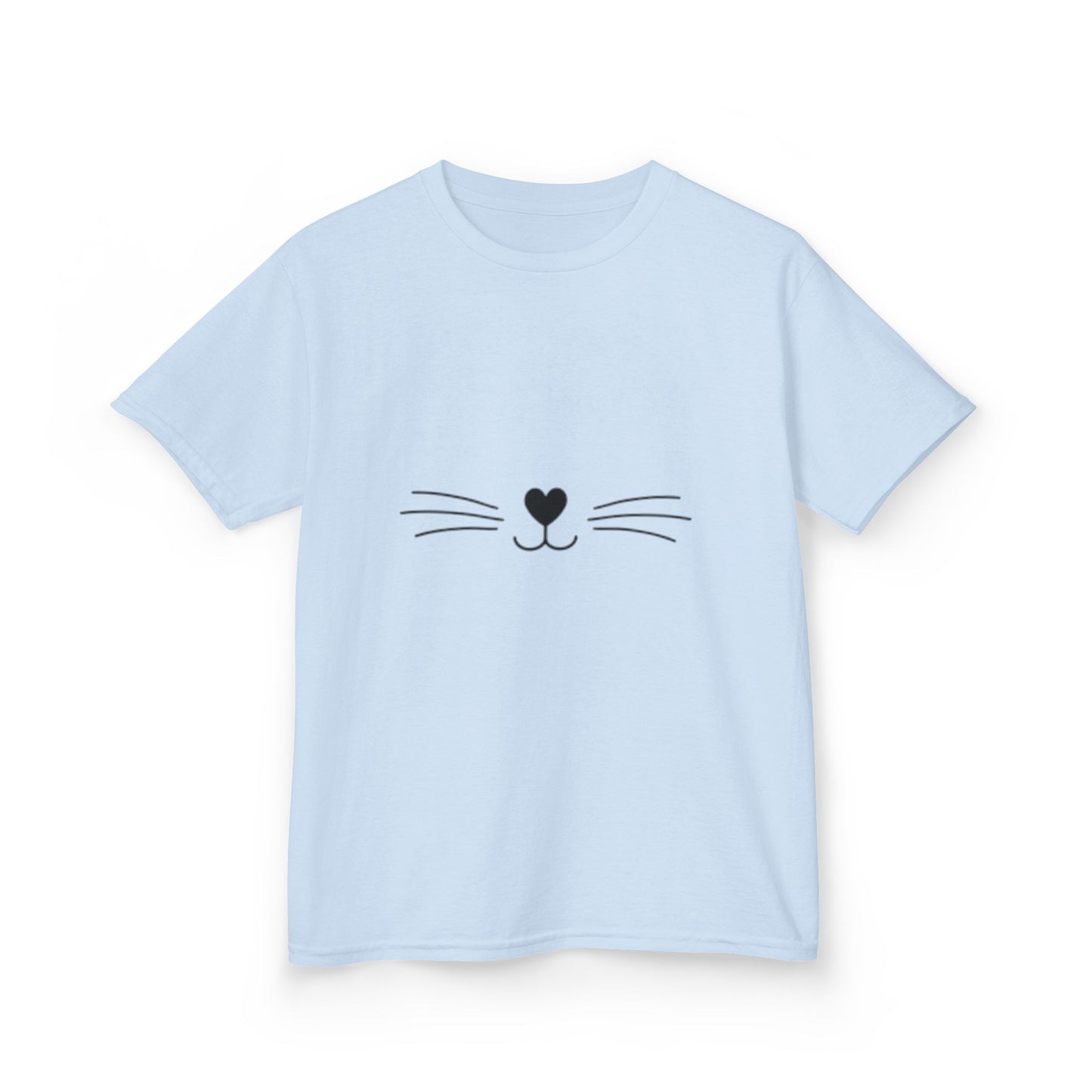 Kids Heavy  T-shirt Cat Nose Whiskers