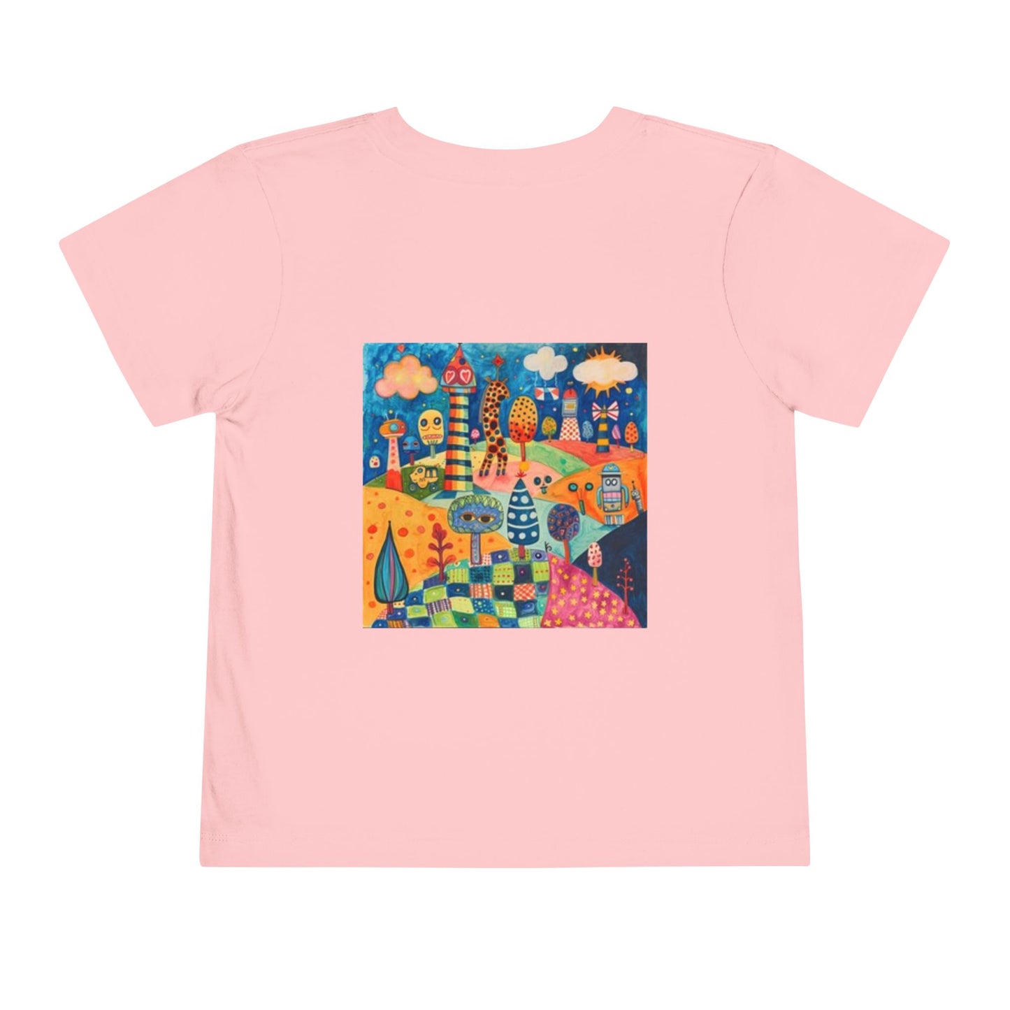 Colorful Toddler Tee, Whimsical Kids T-Shirt, Fun Graphic Short Sleeve, Playful Childrens Wear, Gift for Little Ones, Art Inspired Apparel