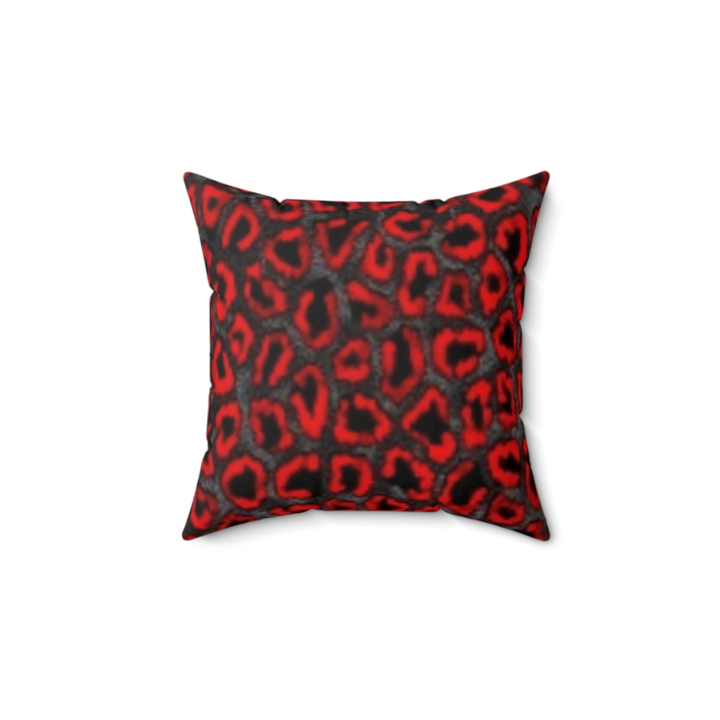 Bold Red Leopard Print Pillow - Modern Home Decor Accent