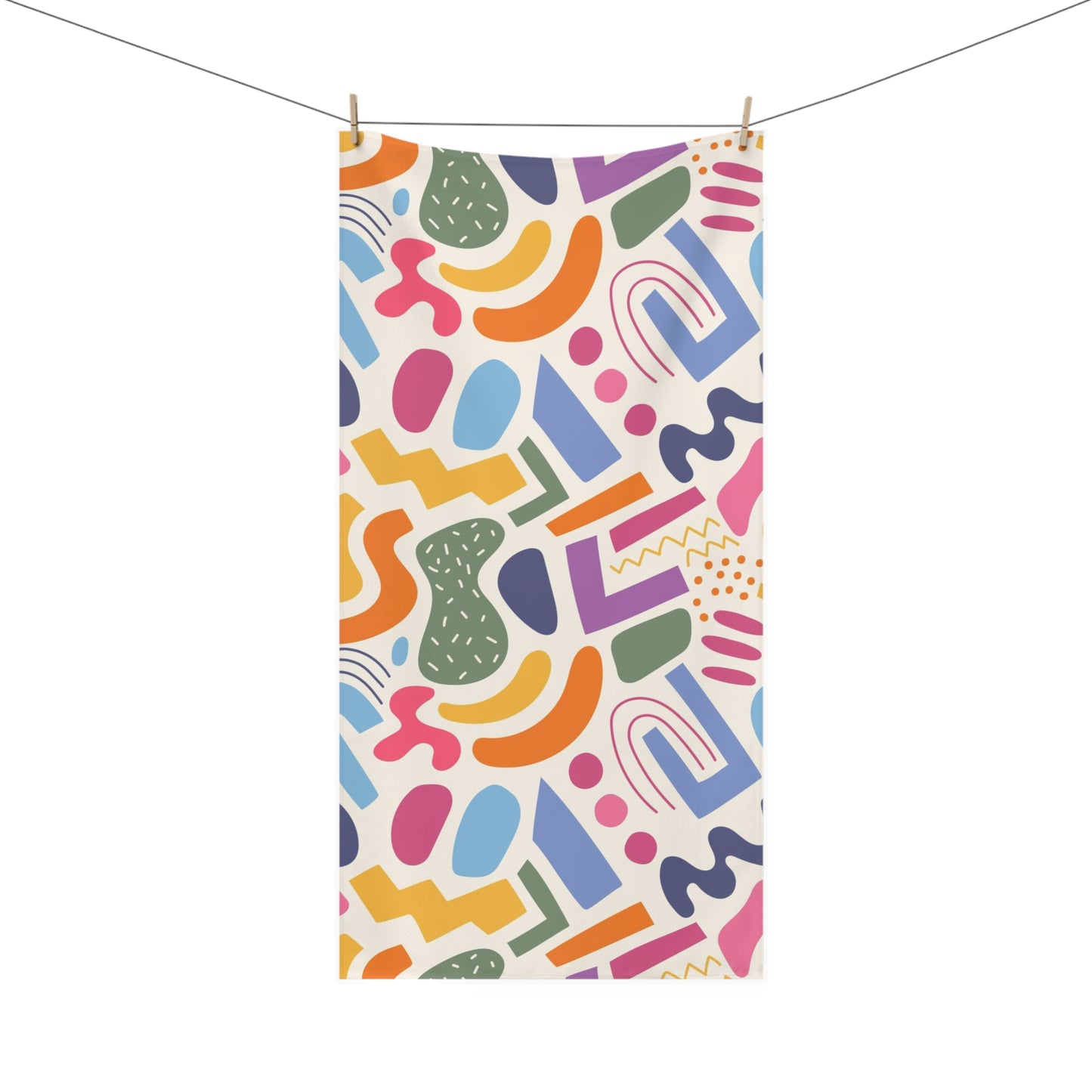 Beach Towel Multi-Color Let's go to Notre Dame de Porquerolles in France