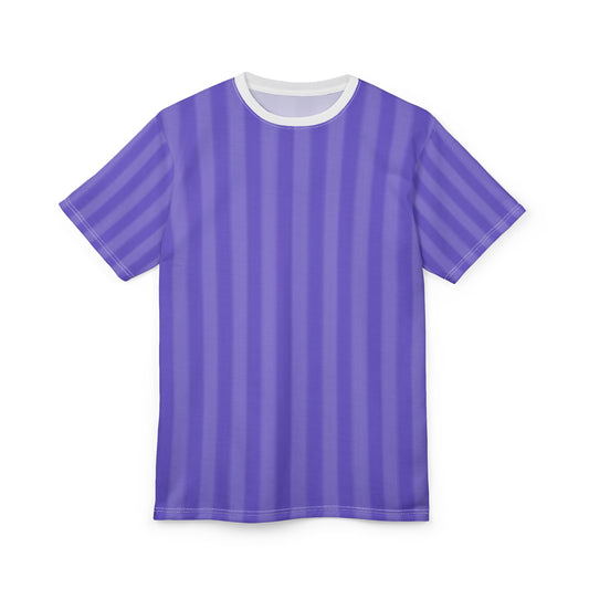 Stylish Unisex Purple Striped Tee, Casual Wear, Fashion Statement, Summer Tops, Gift for Him and Her, Trendy Everyday Shirt