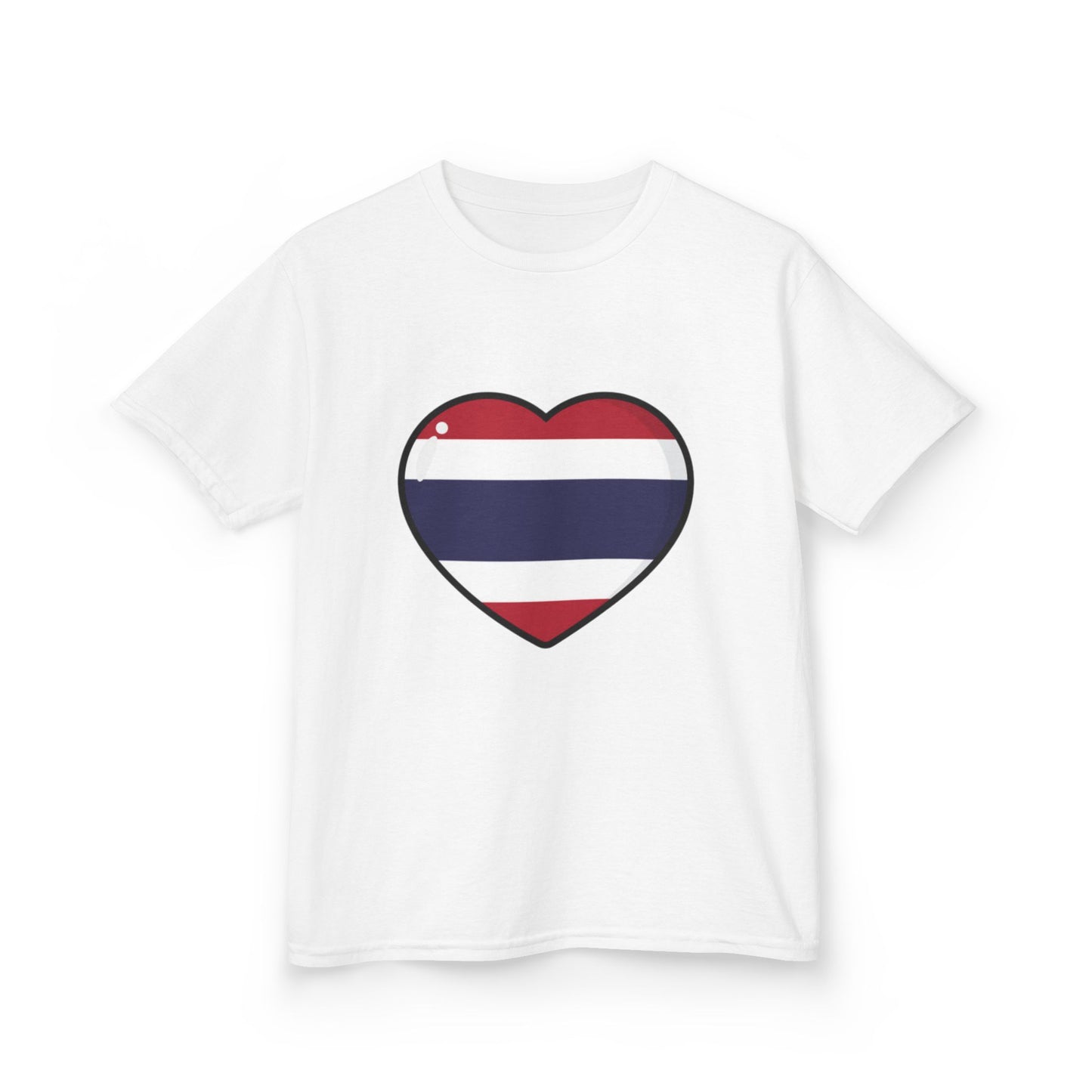 T-shirt « Les enfants adorent la Thaïlande » : un joli motif cœur pour les jeunes voyageurs