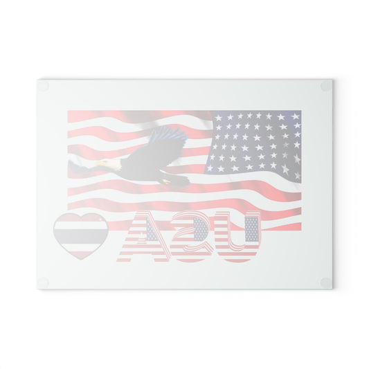 Vibrant Swirl Design Glass Cutting Board - Colorful Kitchen Essential