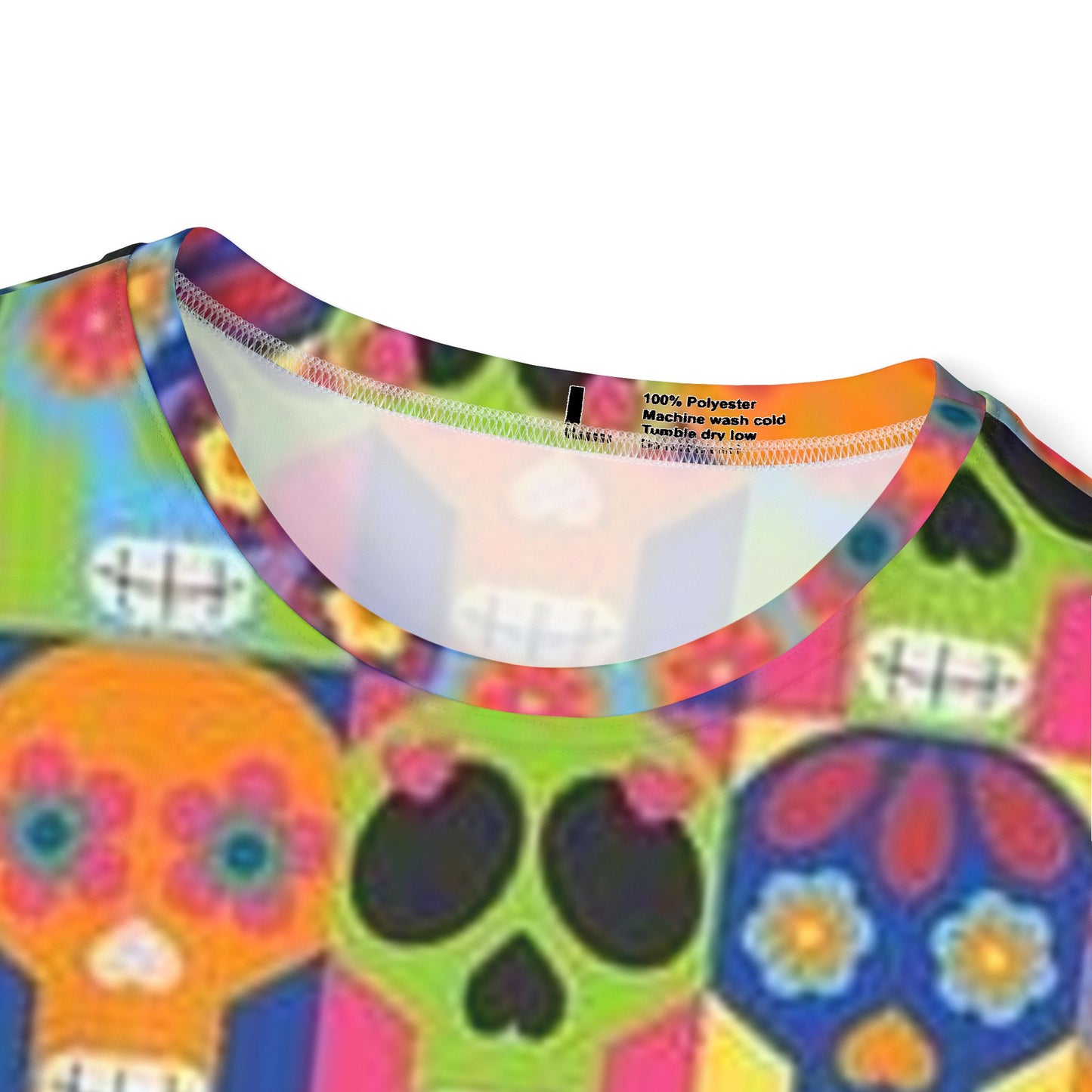 Colorful Skull Sports Jersey - Men's Performance T-shirt for Festivals & Celebrations