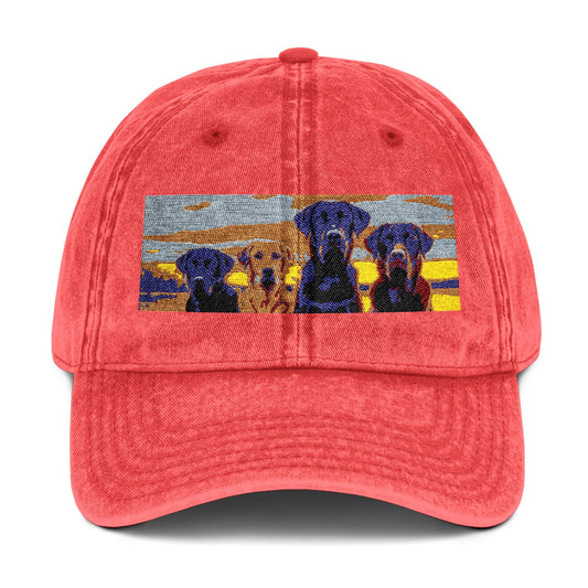 Vintage Embroidered Dog Cap - Perfect for Dog Lovers