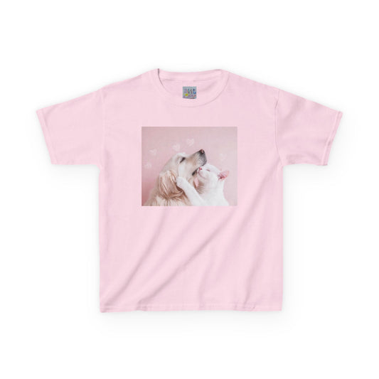 Kids Dog Love T-shirt | Cute Pet Graphic Tee for Children, Valentine's Day Gift, Birthday Shirt, Animal Lover Top, Adorable Kids Apparel