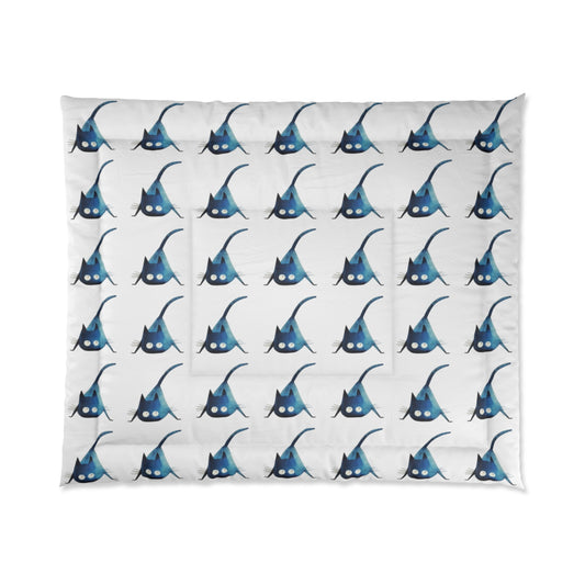 Whimsical Black Cats Comforter for Cozy Bedrooms