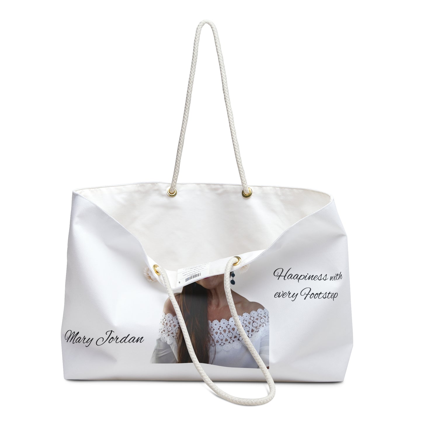 Bolsa de fin de semana floral personalizada - Mary Jordan... para viajes y ocio