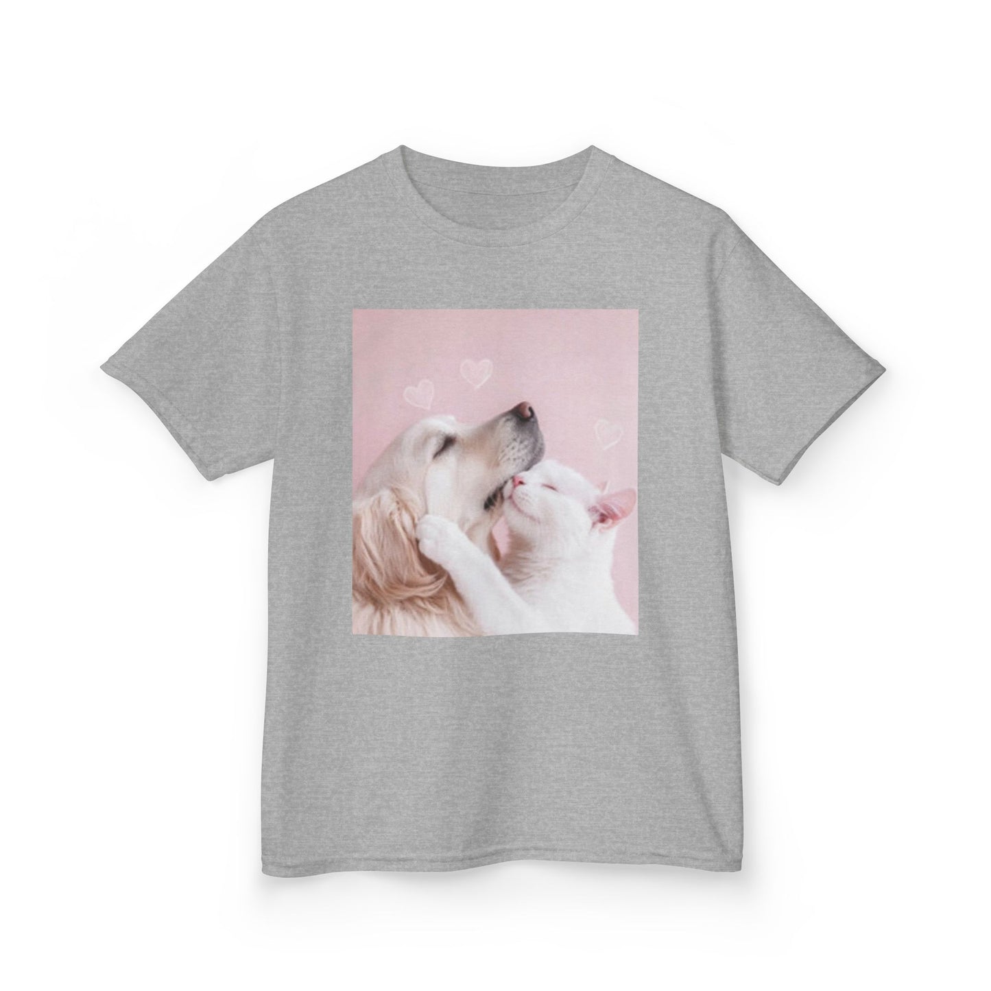 Cute Dog Love Kids Heavy Cotton Tee - Perfect Valentine’s or Everyday Wear!