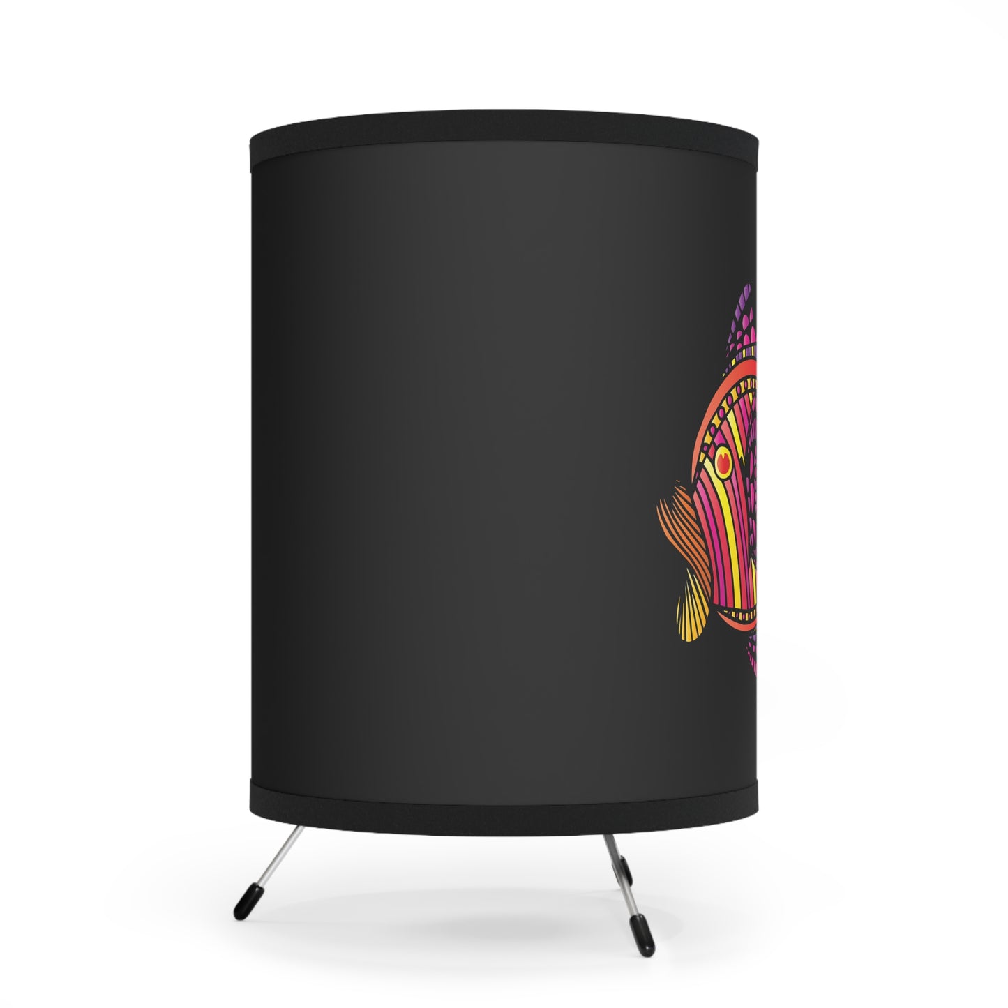 Tripod Lamp with High-Res Printed Shade, US\CA plug