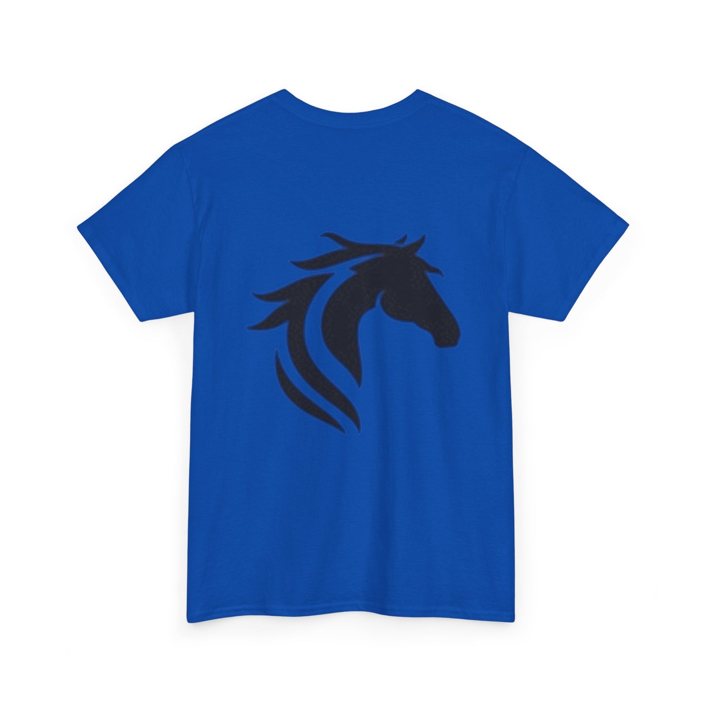 T-shirt unisexe en coton épais avec chevaux majestueux au galop – Parfait pour les amateurs d'équitation 