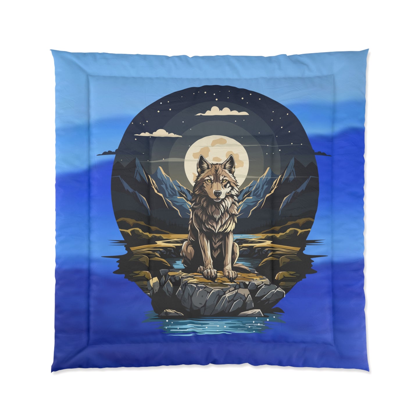 Majestic Wolf Comforter – Cozy Wilderness Bedding for Nature Lovers