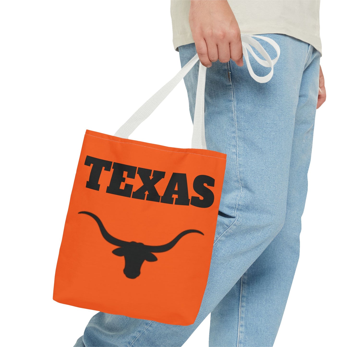 Texas Longhorn Tote Bag - Bold Orange Design for Fans