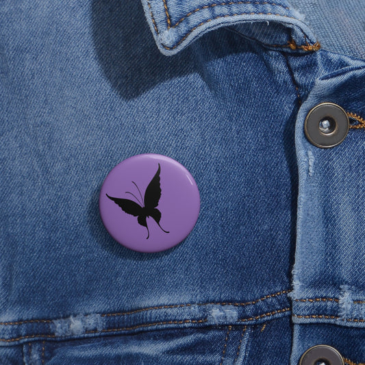 Custom Pin Buttons Butterfly