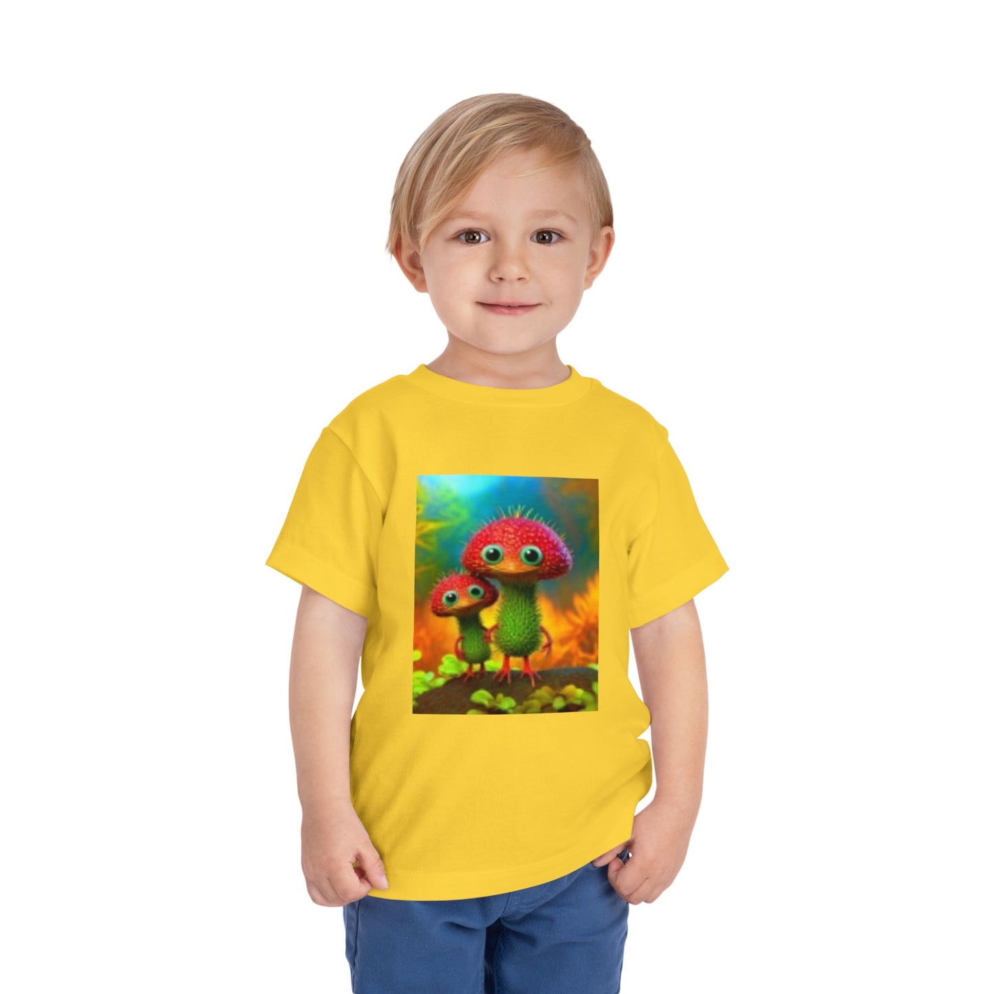 Colorful Toddler Tee, Whimsical Kids T-Shirt, Fun Graphic Short Sleeve, Playful Childrens Wear, Gift for Little Ones, Art Inspired Apparel