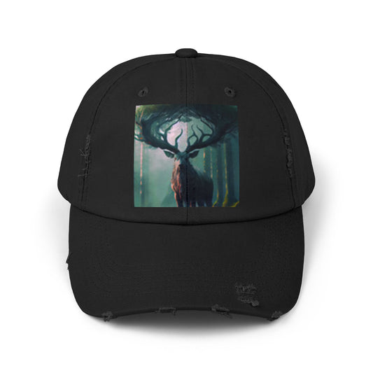 Bosque de ciervos con gorra en dificultades