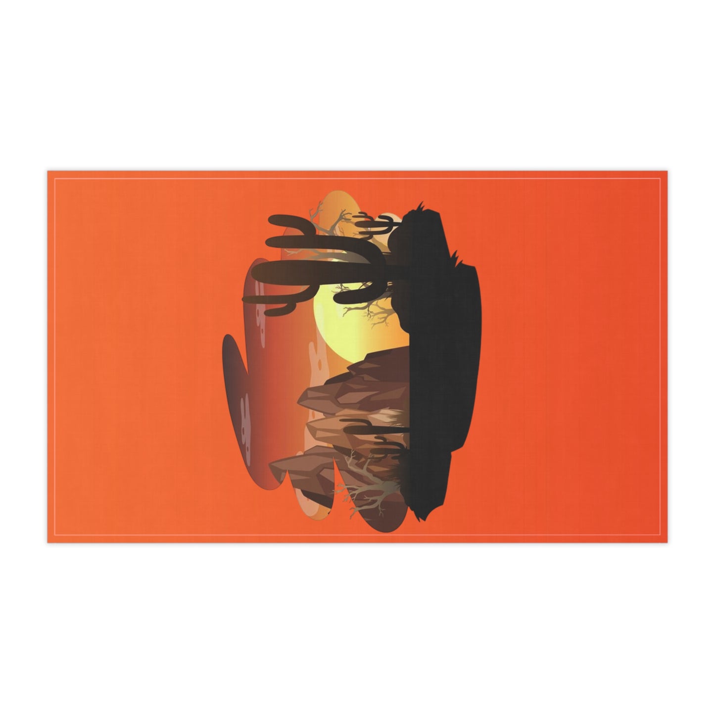 Desert Sunset Tea Towels - Vibrant Cotton Towels for Kitchen & Home Decor