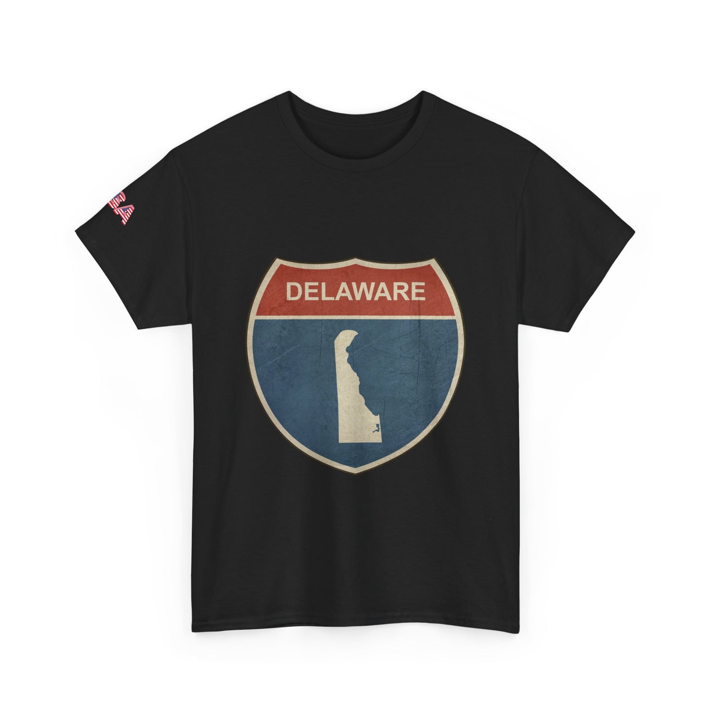 Delaware Pride Unisex Heavy Cotton T-shirt - American Flag Fist Design