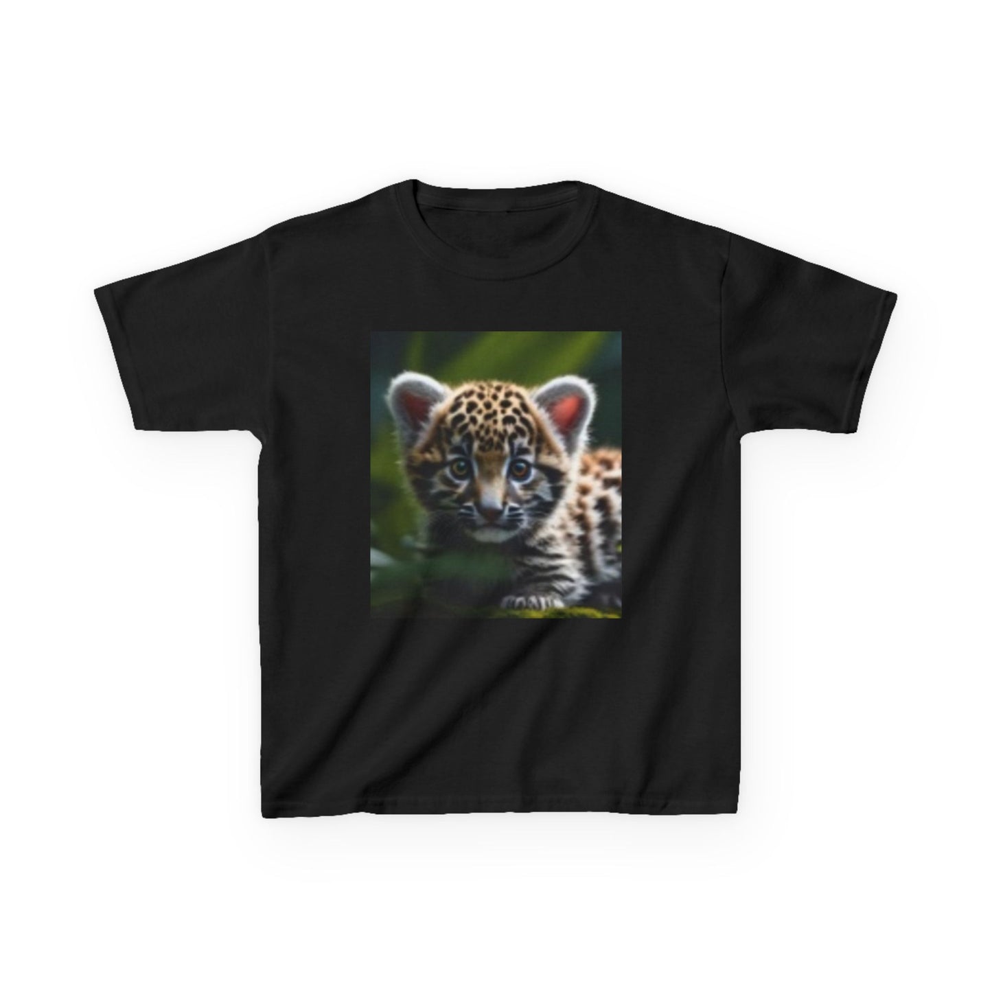 T-shirt enfant amoureux de la faune - Adorable motif jaguar 