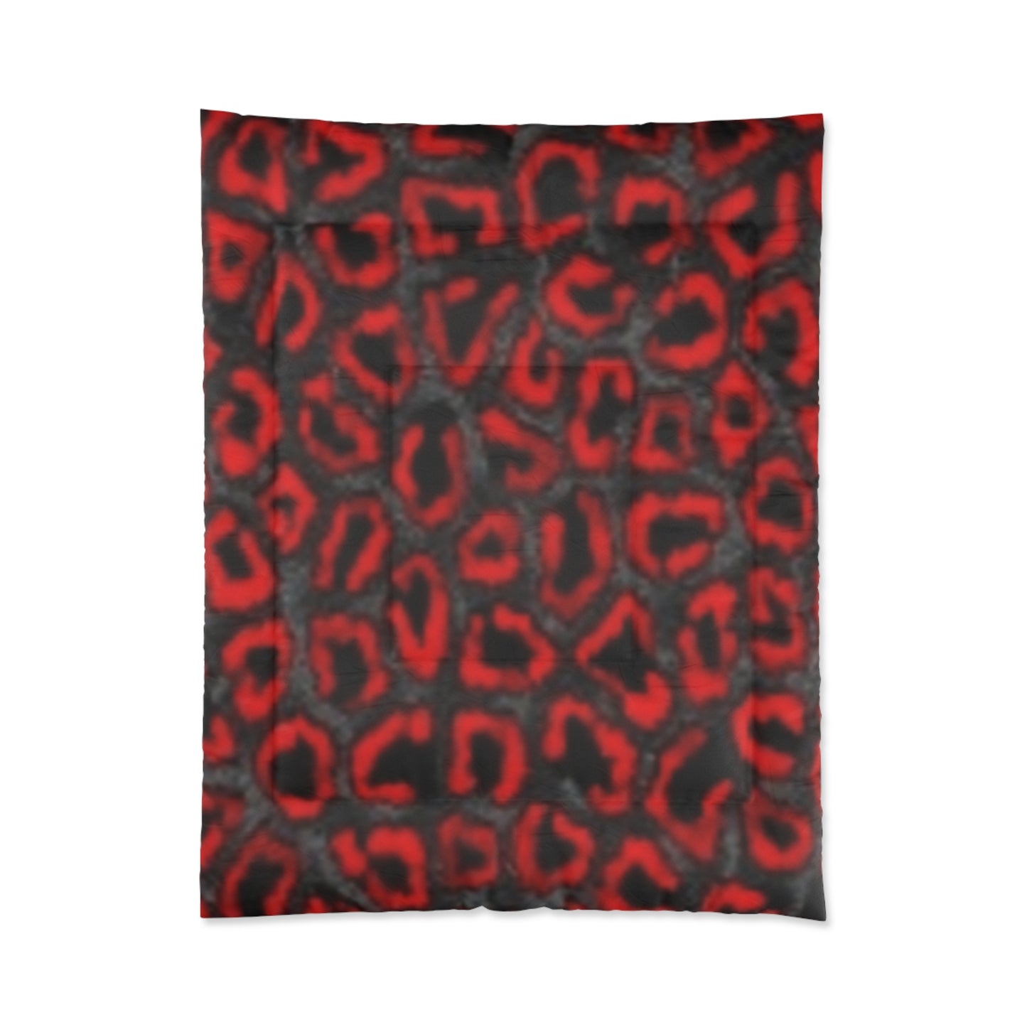 Bold Red Leopard Print Comforter for Cozy Luxury Bedrooms
