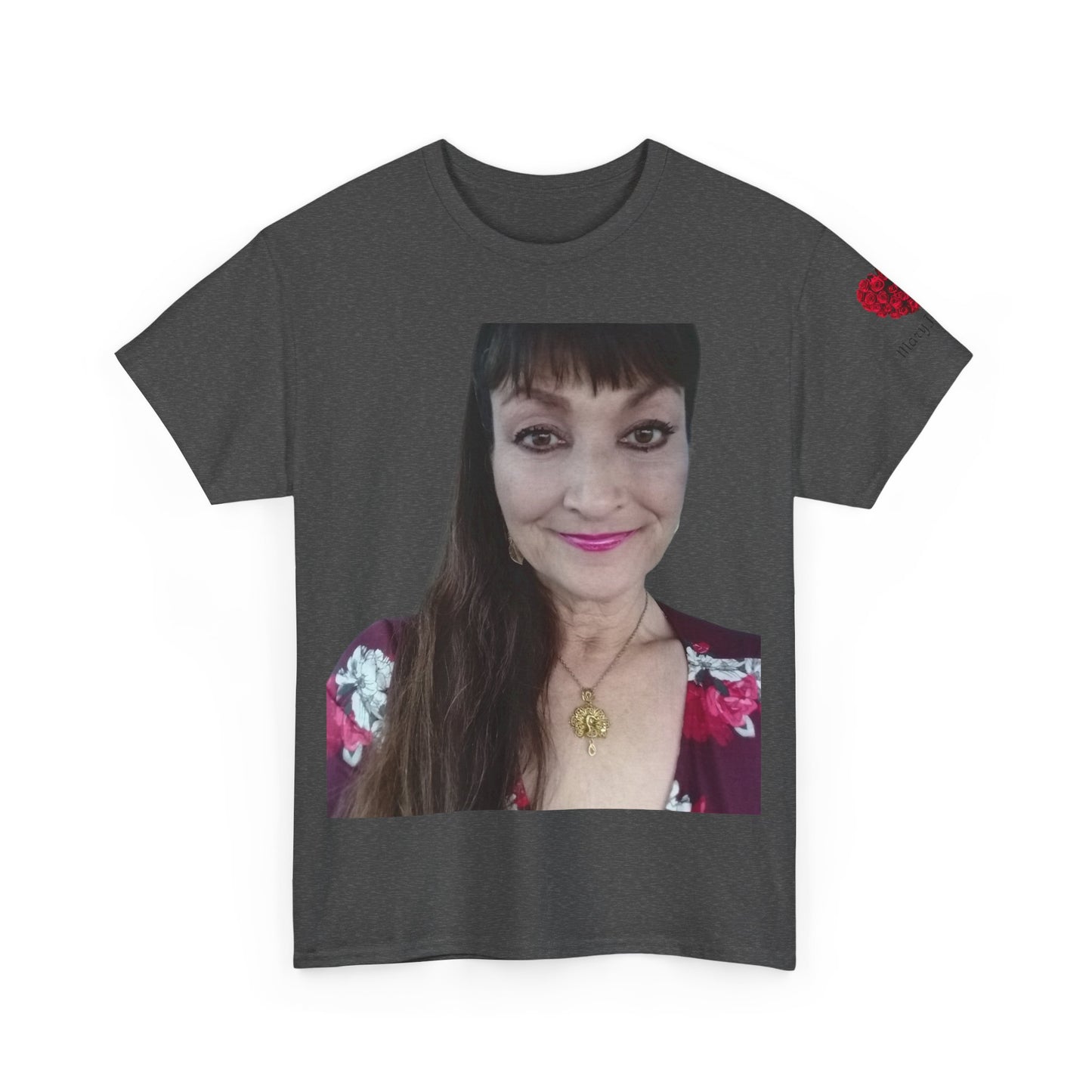 Mary Jordan Heavy Cotton T-shirt, Personalized T-Shirt, Gift for Her, Unique Apparel, Selfie Tees, Casual Wear